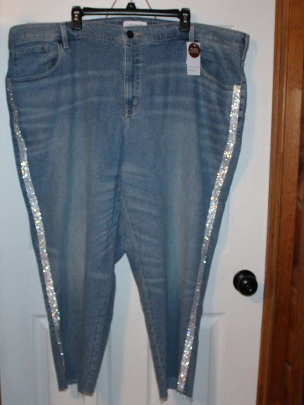 NWT Lane Bryant Rhinestone jeans, women's size 28 FABULOUS!!